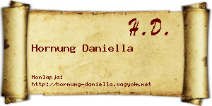 Hornung Daniella névjegykártya